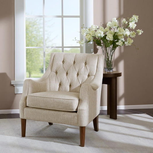 Qwen Button Tufted Accent Chair,FPF18-0514