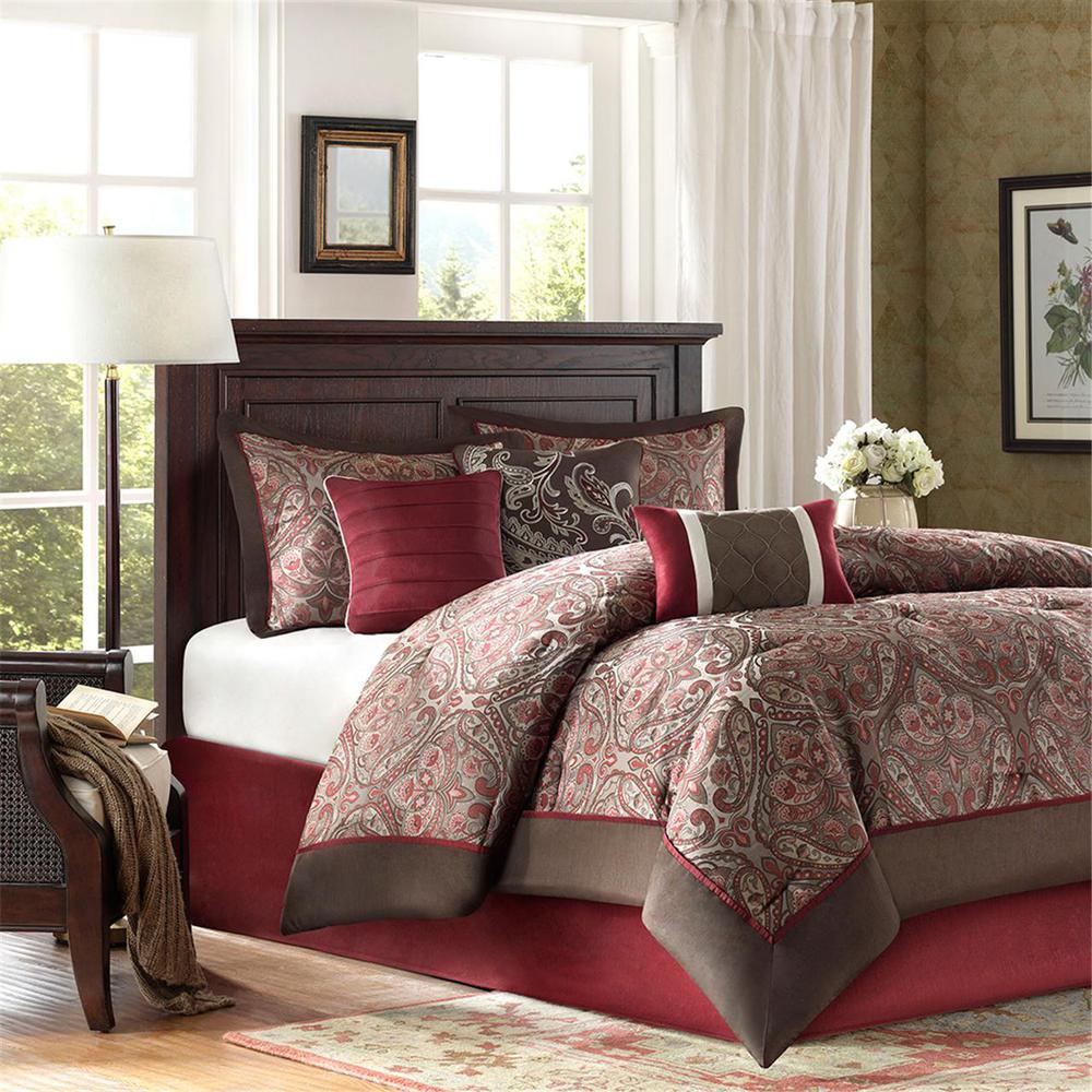 100% Polyester Jacquard 7pcs Comforter Set,MP10-383