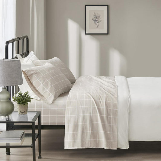 100% Cotton Flannel Oversized Sheet Set, BR20-1859