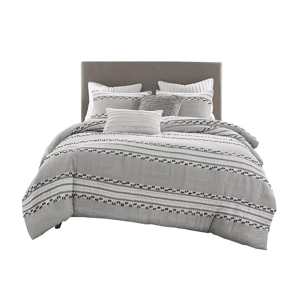 100% Organic Cotton Jacquard Comforter Set, II10-1169