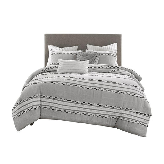 100% Organic Cotton Jacquard Comforter Set, II10-1170