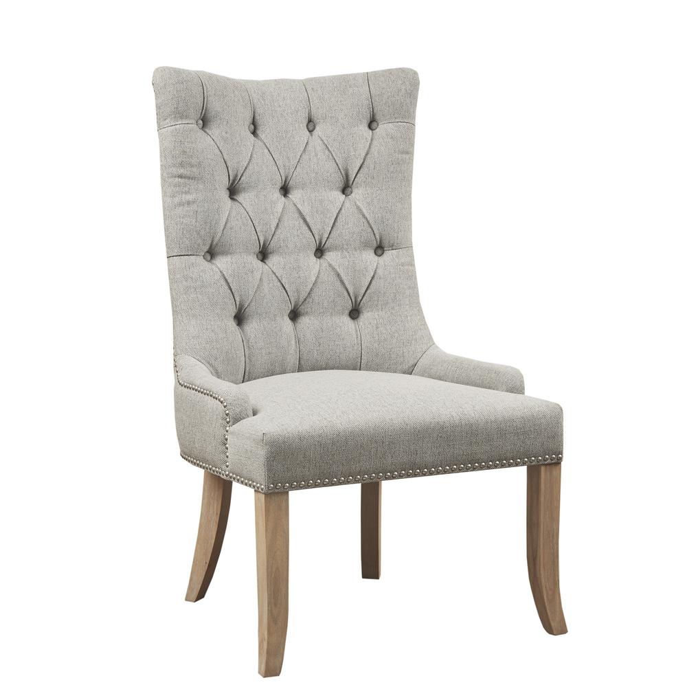 Lucas Accent Chair, Light Grey