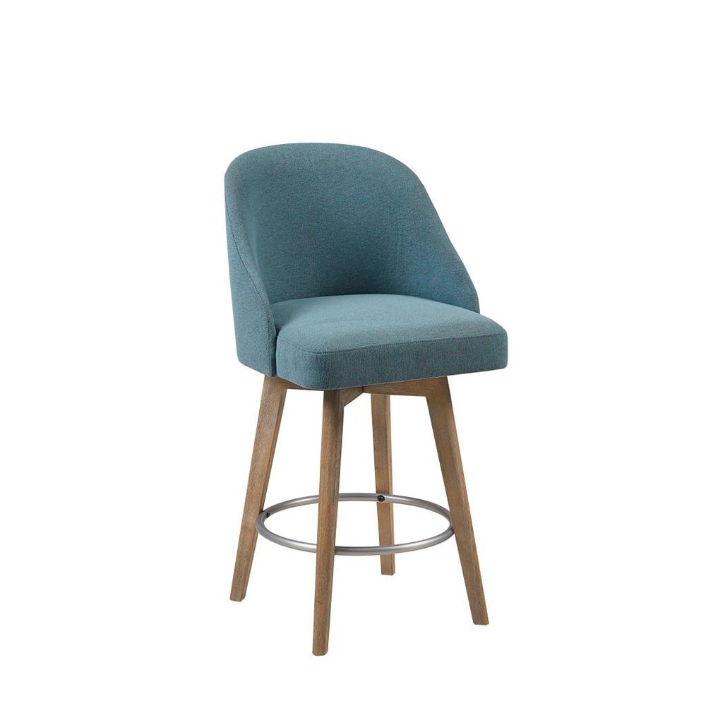 Pearce Swivel Counter Stool, Blue