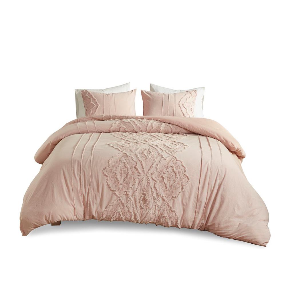 100% Cotton Comforter Set in Blush