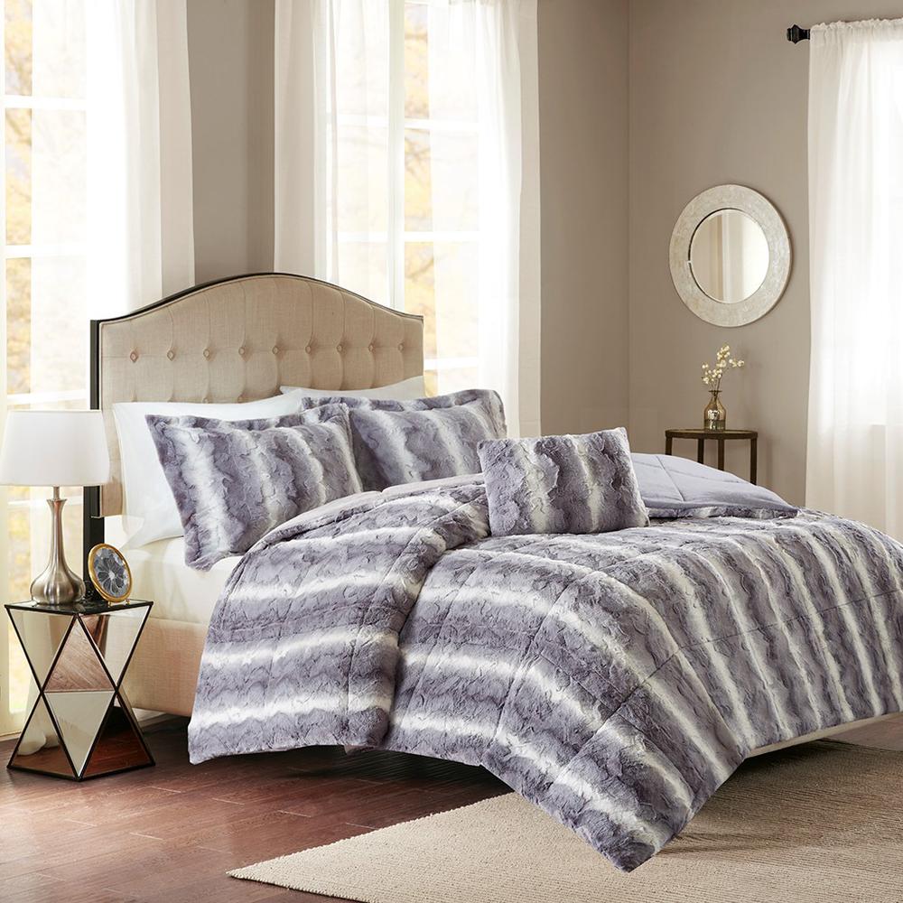 100% Polyester Faux Fur Comforter Set MP10-8011