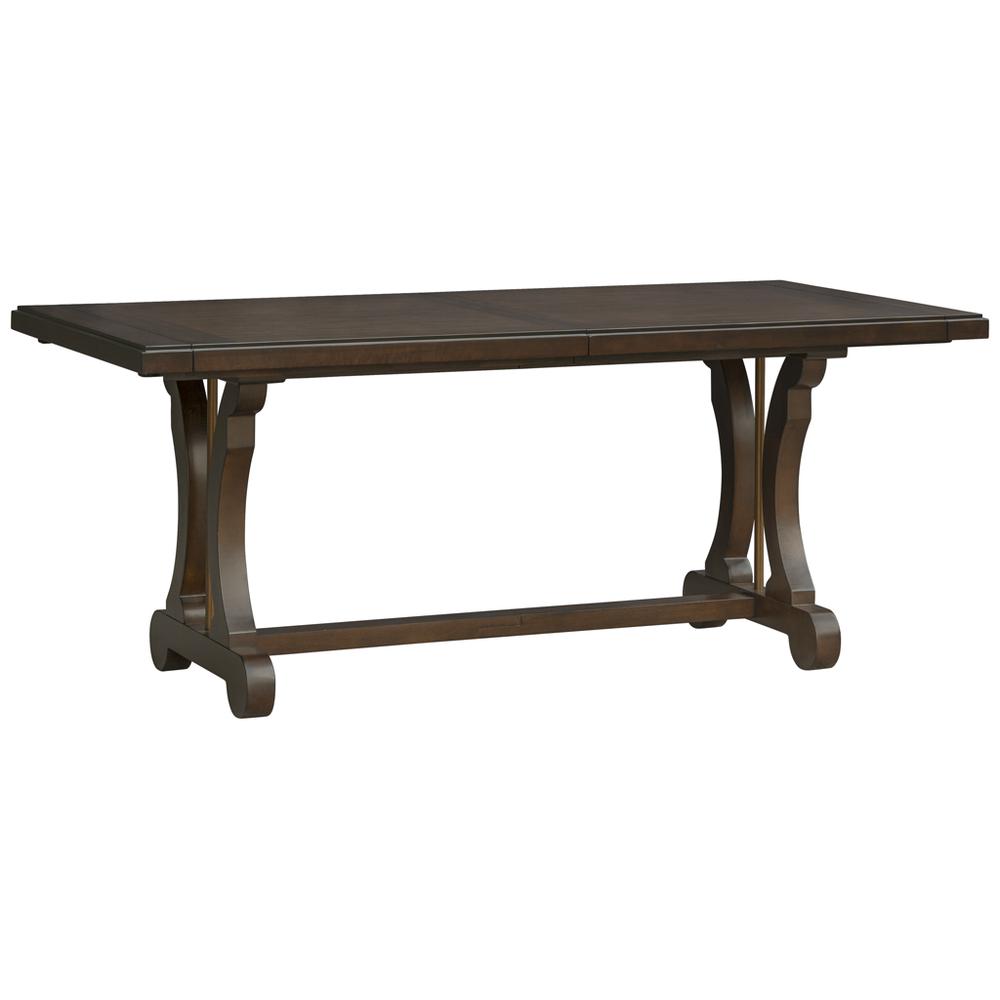 Rectangle Extension Dining Table, Brown, 74x36x30