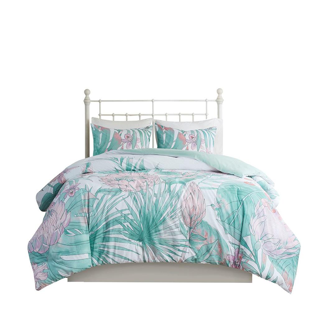 100% Cotton Duvet Cover Set, Aqua