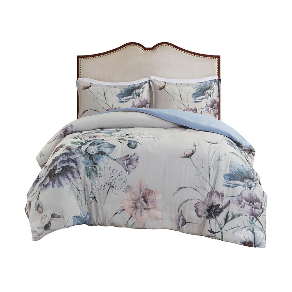 100% Cotton Printed Duvet Cover Set - Full