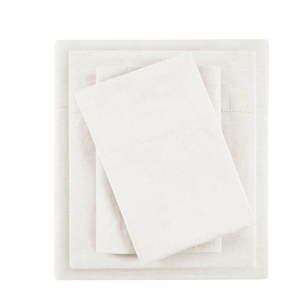 55% Cotton 45% Linen Sheet Set (Ivory)