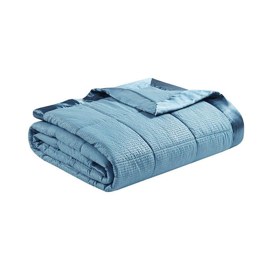 100% Polyester Premium Oversized Down Alternative Blanket in Slate Blue