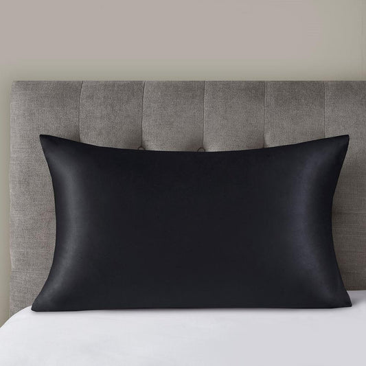 100% Mulberry Single Pillowcase, 20x36, Black