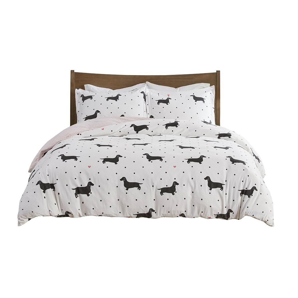 100% Cotton Flannel Printed Duvet Set, TN12-0425