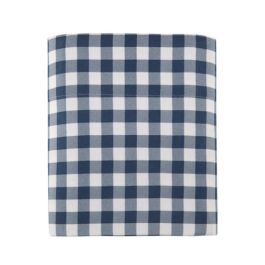 100% Cotton Flannel Printed Sheet Set, Blue Buffalo Check (WR20-3309)