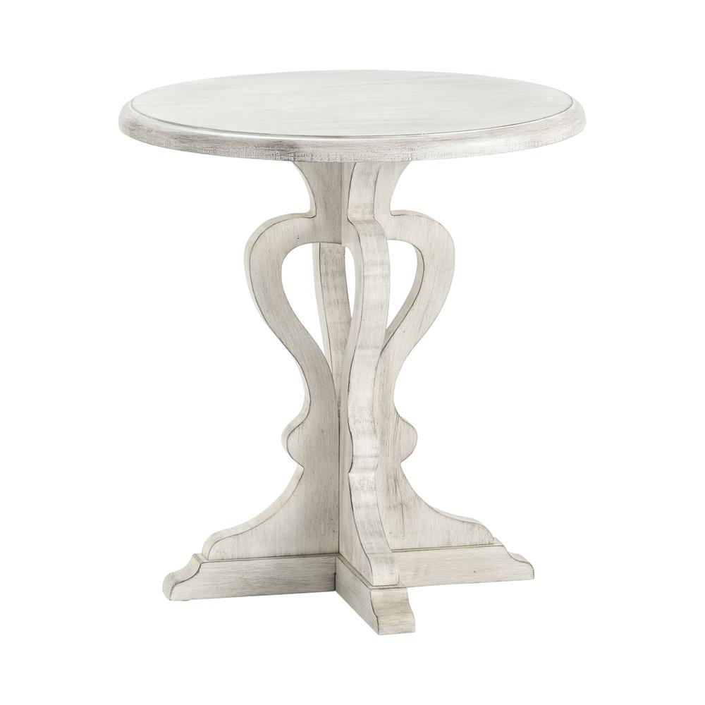 Crestview Collection Annapolis Accent Table Wood Light Gray