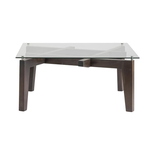 Crestview Collection Timberlake Square Cocktail Table Wood Brown