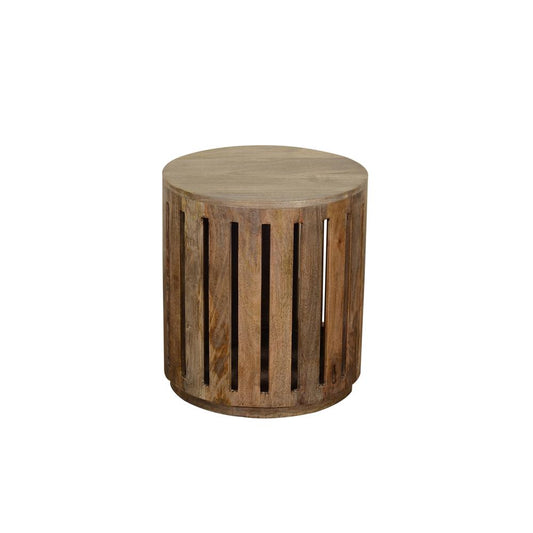 Crestview Collection CVFNR855 24" Round Wooden Side Table Accessories