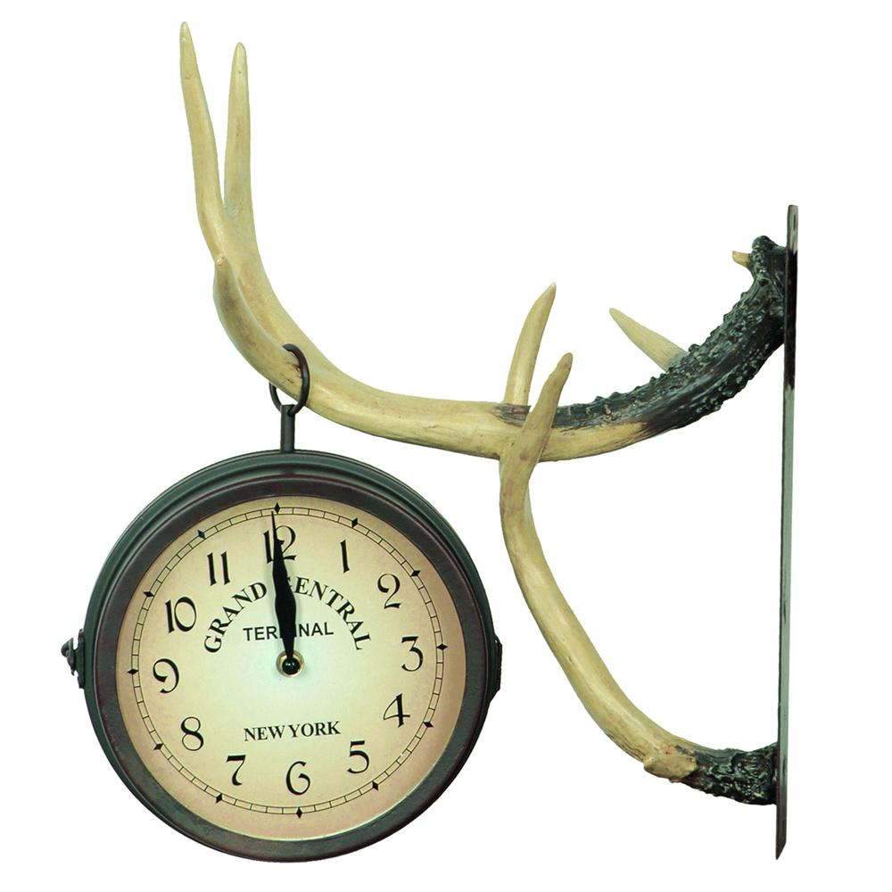 Crestview Collection Deer Park Clock Household Furniture, Brown