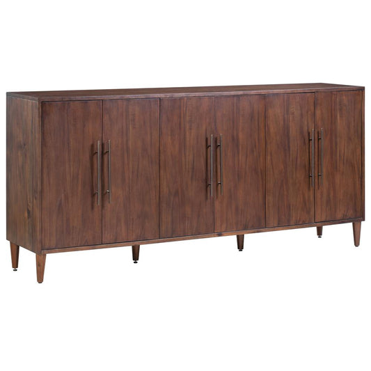 Crestview Collection Hawthorne Estate 6 Door Parkway Pine Sideboard Furniture