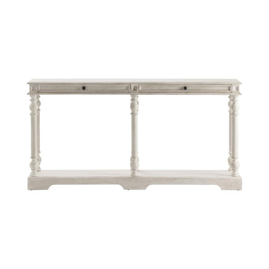 Crestview Collection Carrollton 2 Drawer Console Table Wood Cream