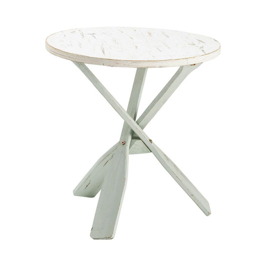 Crestview Collection Chesapeake Two Tone Paddles Accent Table Furniture