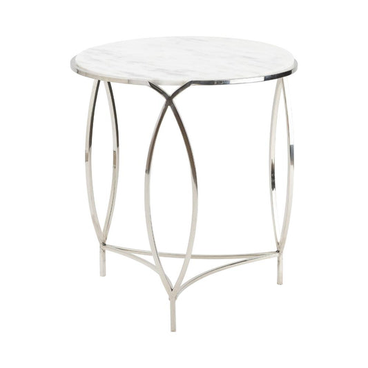 Crestview Collection St. Claire 22" Wide Marble End Table