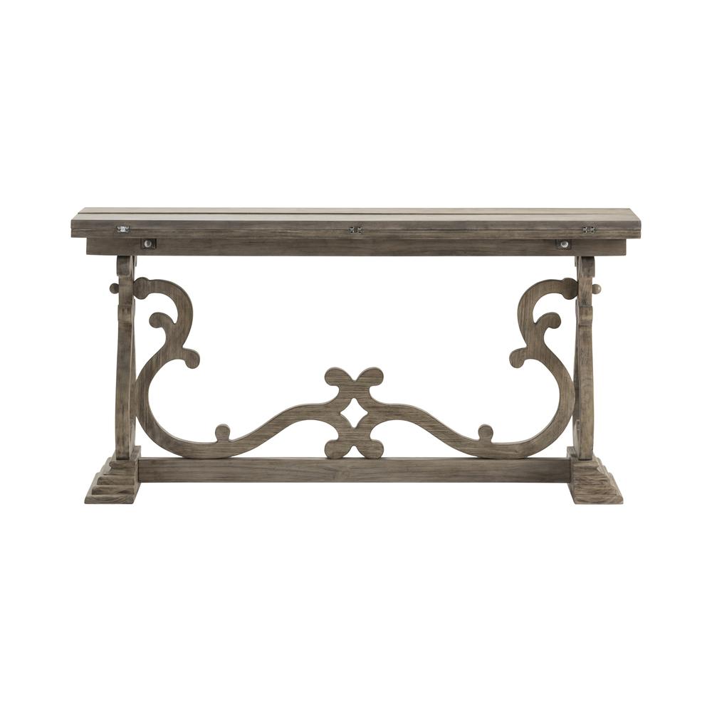 Crestview Collection Hawthorne Estate Flip Out Console Table Furniture, Grey