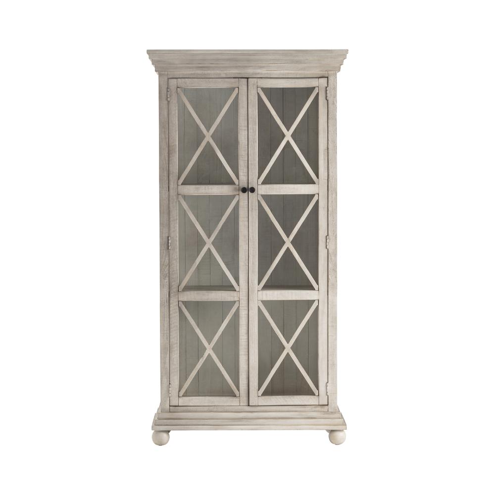 Crestview Collection Pembroke Plantation 2 Glass Door Tall Cabinet