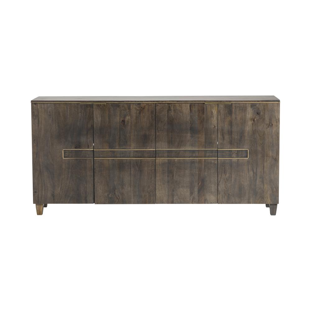 Crestview Collection Belle Meade 4 Door Mango Wood Sideboard Wood Brown