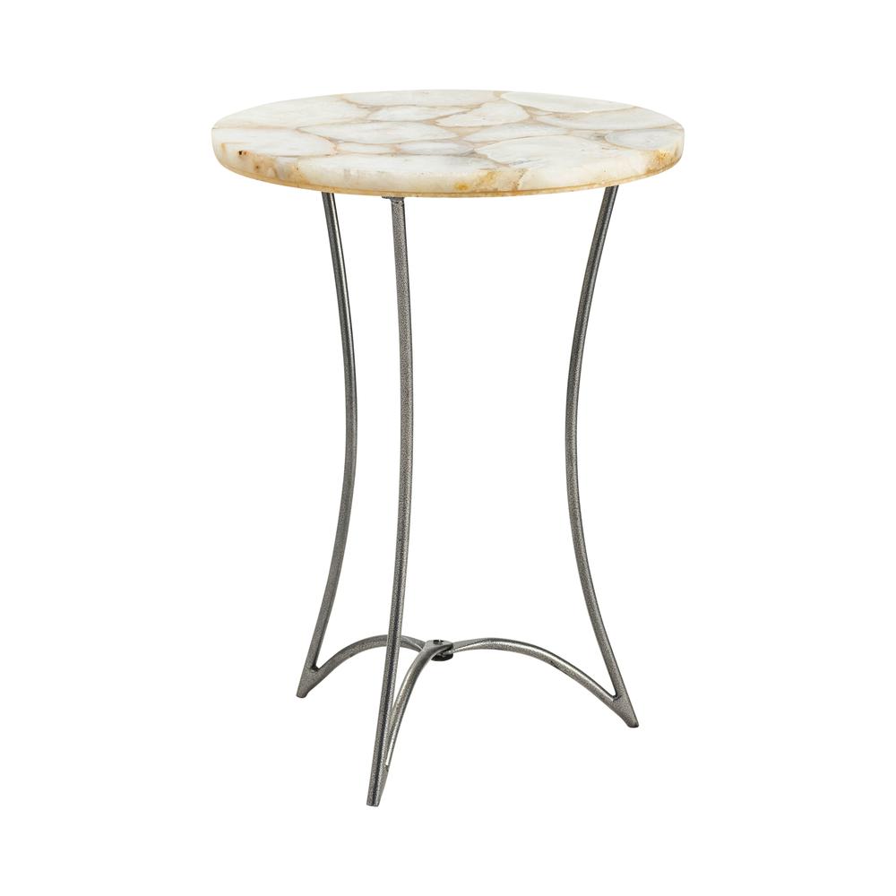 Crestview Collection CVFNR501 Bengal Manor Cream Agate Table Furniture