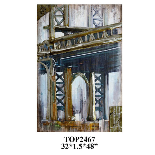 Crestview Collection CVTOP2467 Bridge Wall Décor