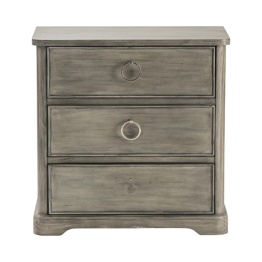 Newton 3 Drawer Chest Wood Gray