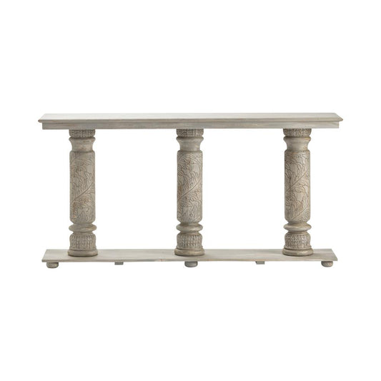 Crestview Collection CVFNR896 35" Grey Console Table Accessories