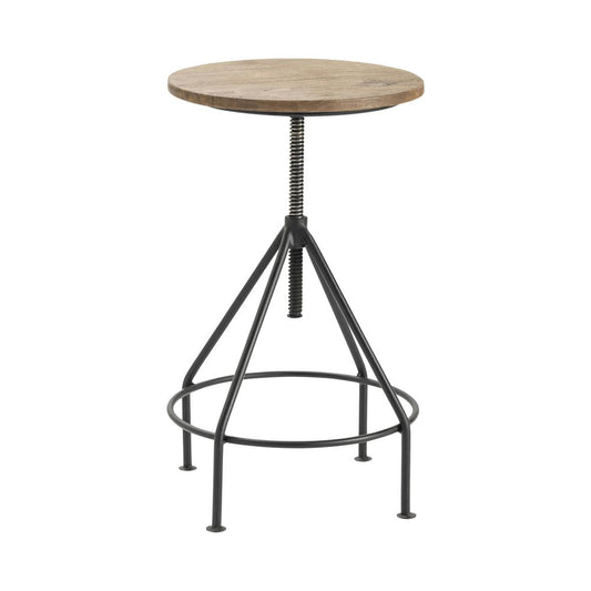 Bengal Manor Mango Wood and Metal Barstools