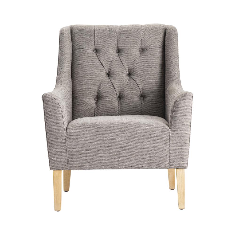 Crestview Collection Andover Upholstered Button Tufted Arm Chair Household