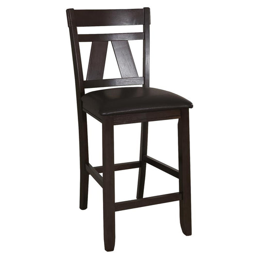 Lawson Splat Back Counter Chair (RTA), W19 x D21 x H41, Black