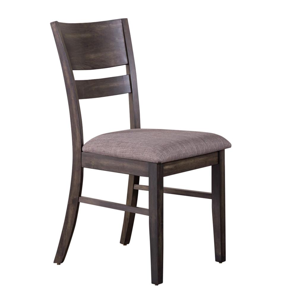 Slat Back Upholstered Side Chair