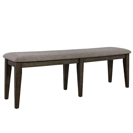 Double Bridge Bench, W60 x D15 x H19, Dark Brown/Gray