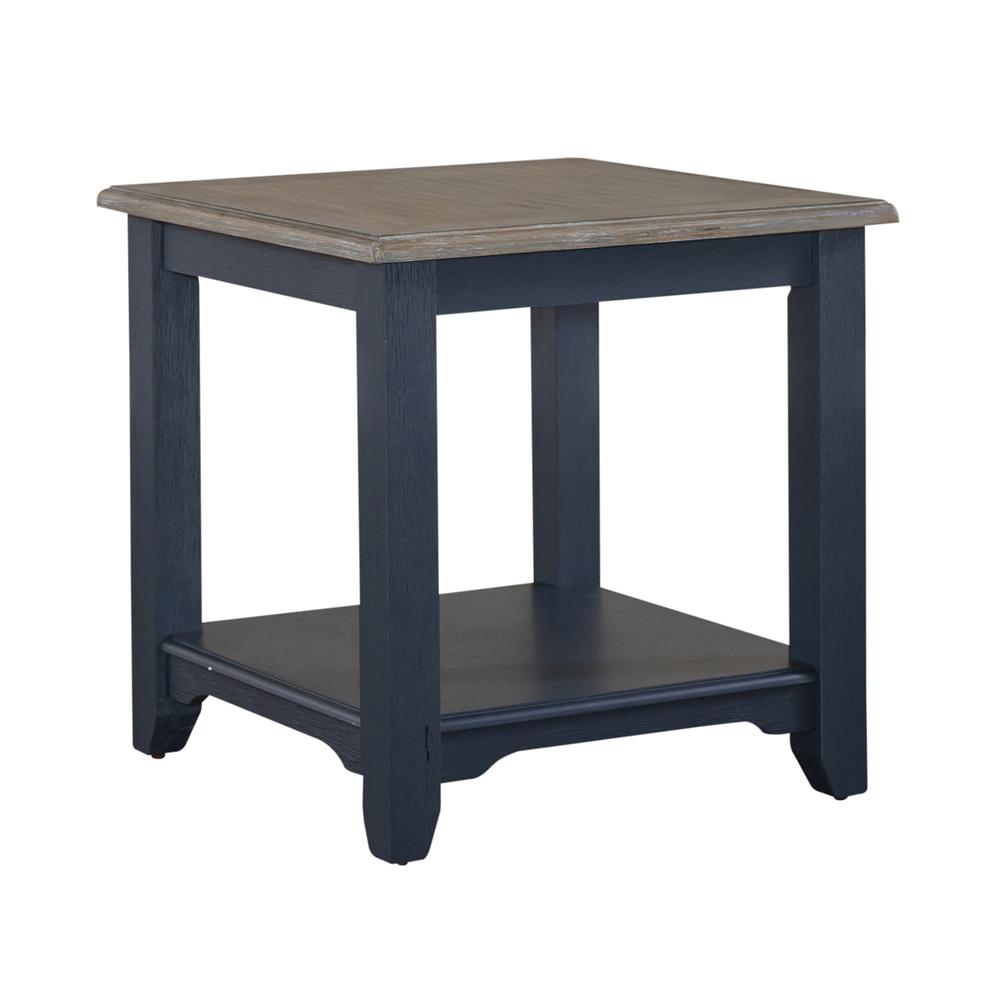 End Table- Navy Transitional Multi