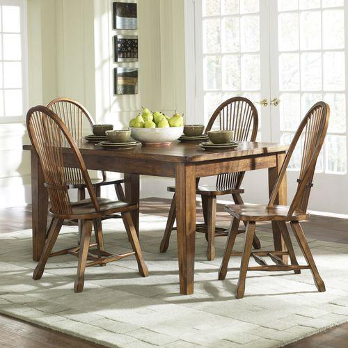 5 Piece Set (17-CD-5PCS), Rustic Oak Finish