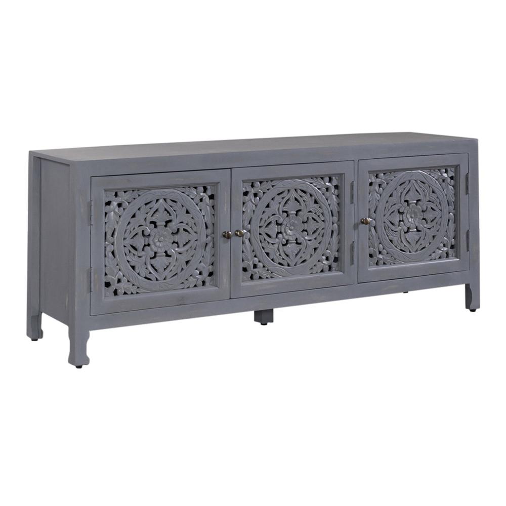 Liberty Furniture Marisol Multi 65 Inch 3 Door Accent TV Stand