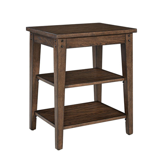 Lake House Tiered Table, W18 x D22 x H26, Dark Brown