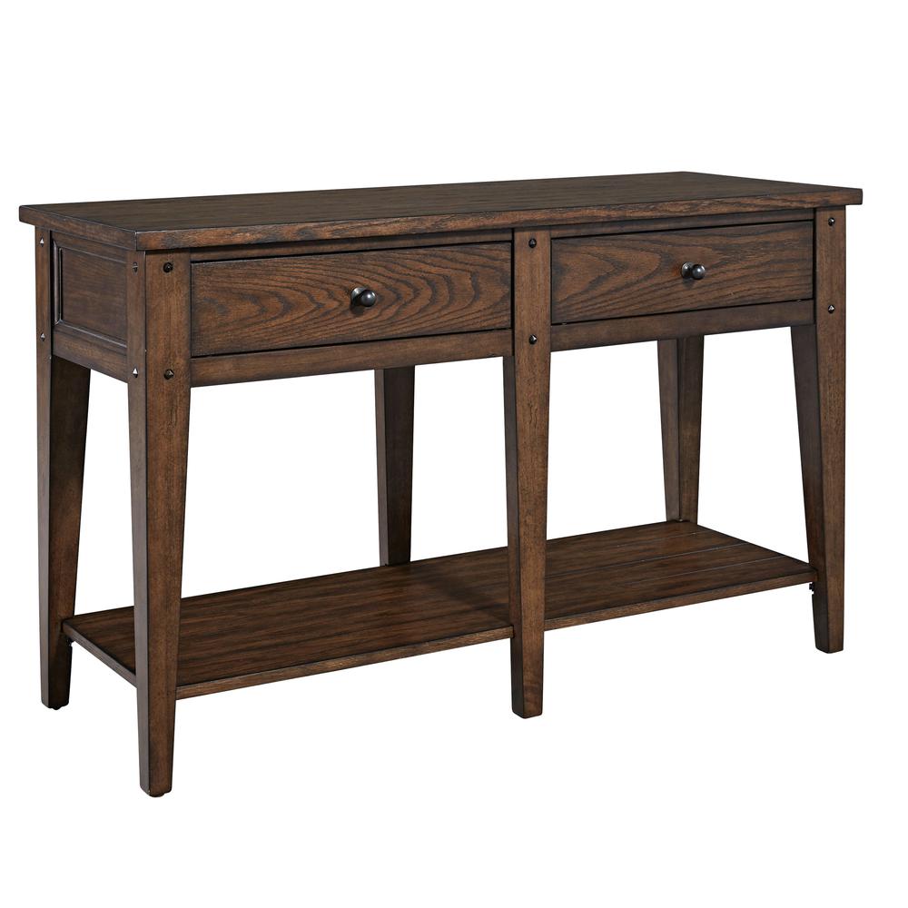 Lake House Sofa Table, W48 x D18 x H29, Dark Brown