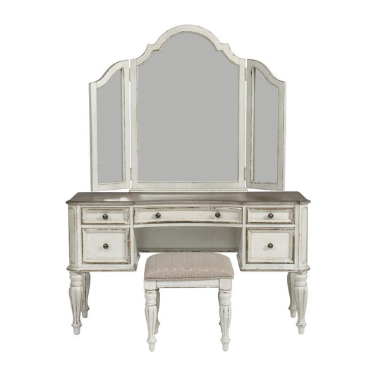 Vanity (244-BR-VN), Antique White Finish