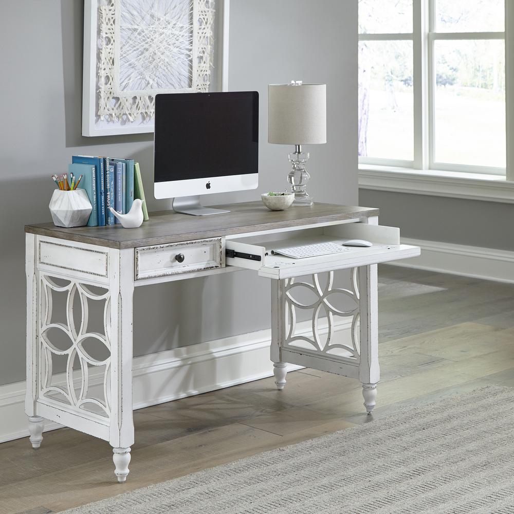 L Writing Desk European Traditional White