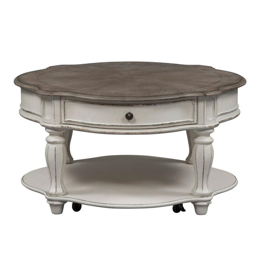 Round Cocktail Table, W38 x D38 x H20, White