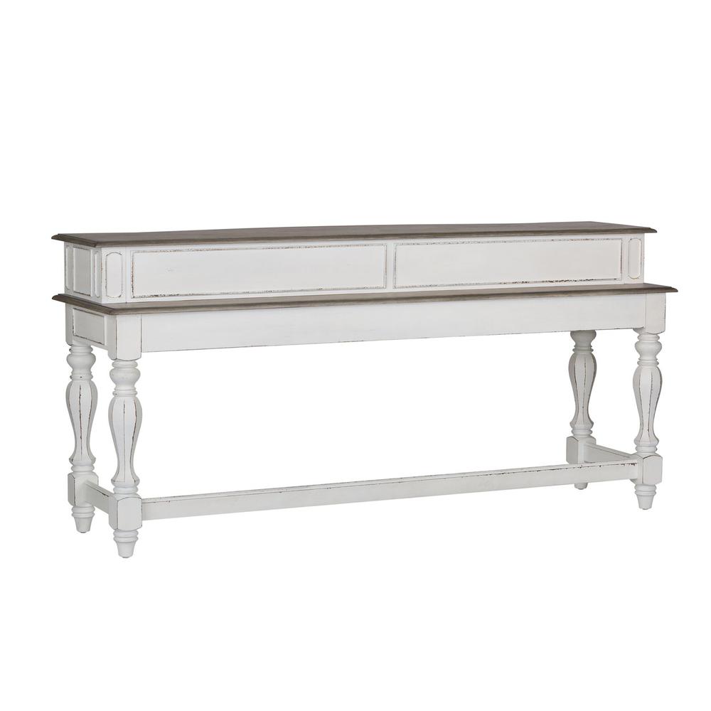 Magnolia Manor Console Bar Table, W76 x D22 x H36, White