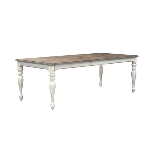 Magnolia Manor Rectangular Leg Table, W90 x D44 x H30, White