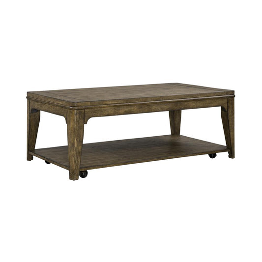 Liberty Furniture Ashford Brown Rectangular Cocktail Table