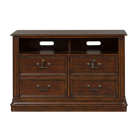 Brayton Manor Jr Executive Media Lateral File, W46 x D22 x H31, Dark Brown