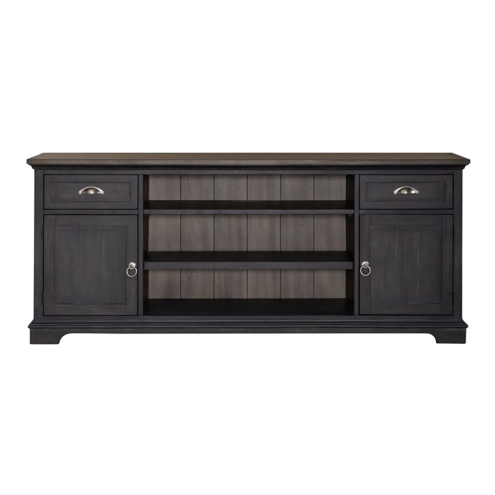 72 Inch Entertainment TV Stand Traditional Black